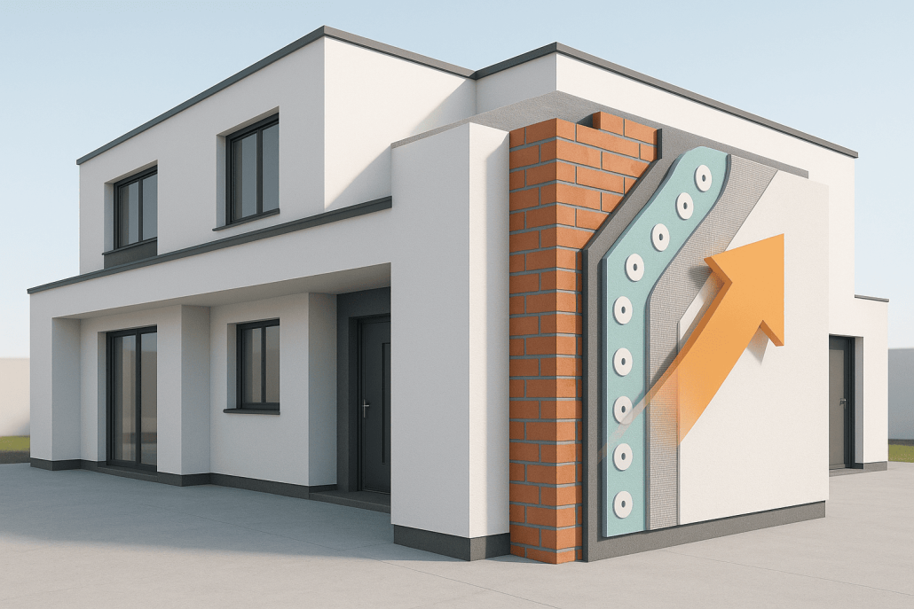 Ahorro energético con sistema SATE en fachadas residenciales